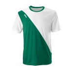 Wilson Tennis Tshirt Team II Crew green/white Men